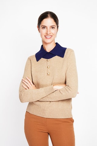 Oversized trui - Camel