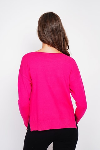 Oversized trui - Fuchsia