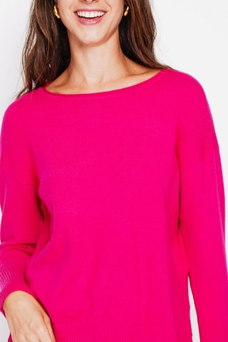 Oversized trui - Fuchsia