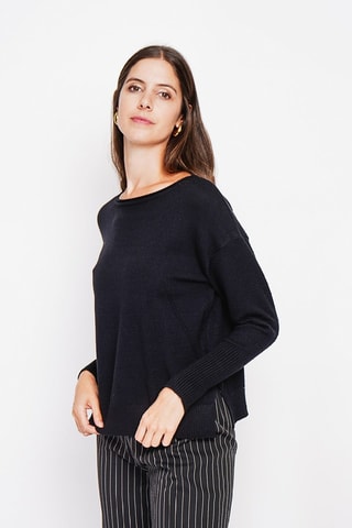 Oversized trui - Zwart