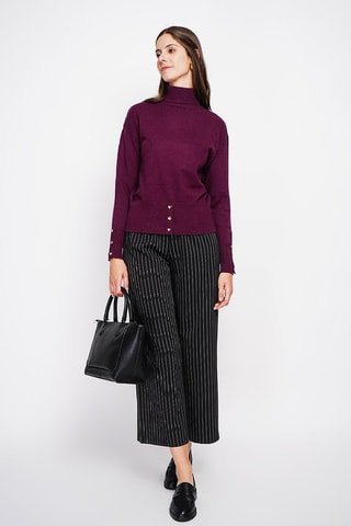 Oversized trui - Bordeauxrood