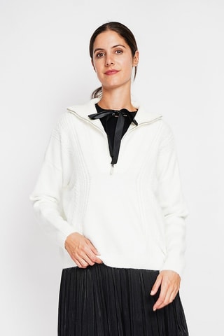Oversized trui - Wit