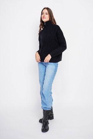 Oversized trui - Zwart
