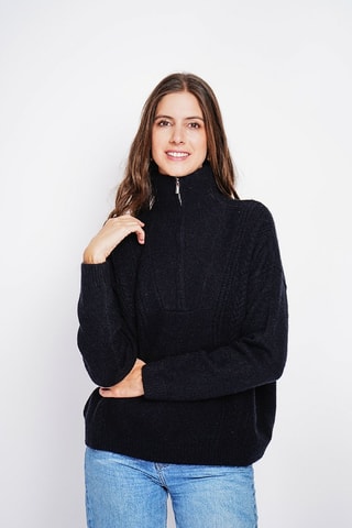 Oversized trui - Zwart