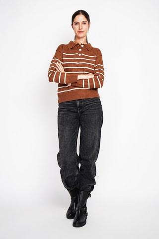 Oversized trui - Bruin