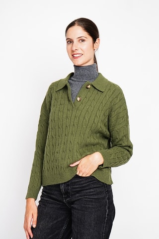 Oversized trui - Kaki