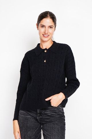 Oversized trui - Zwart