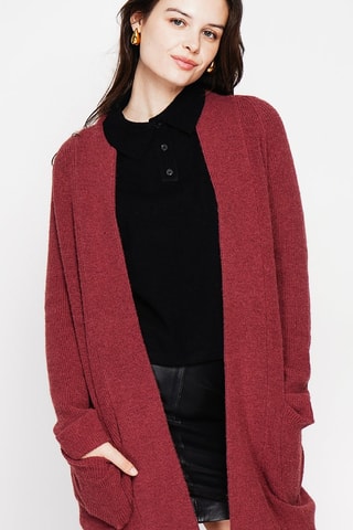 Lang Vest - Bordeauxrood