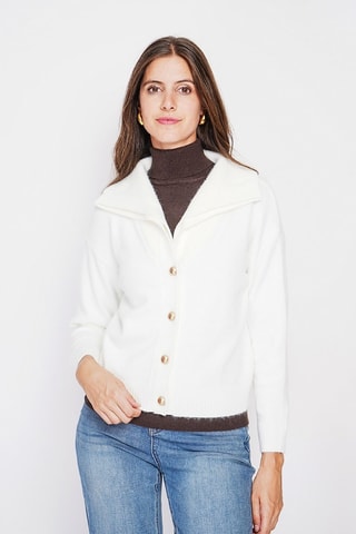 Oversized vest - Wit