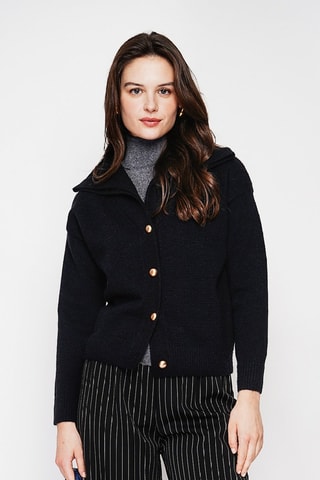 Oversized vest - Zwart