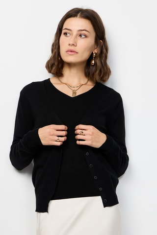 Kasjmier Vest - Zwart