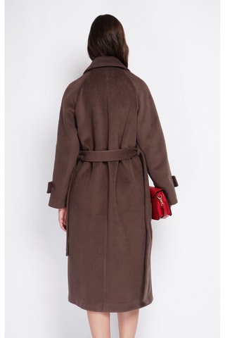 Wollen Oversized Jas - Bruin