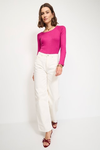 Zijden Bodysuit - Fuchsia