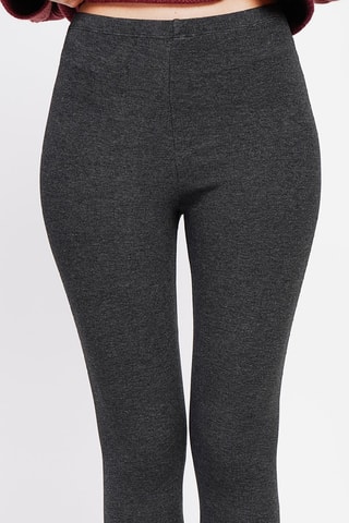 Legging Hoge Taille - Gemêleerd Donkergrijs
