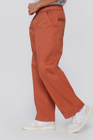 Pantalon droit - Rouge brique