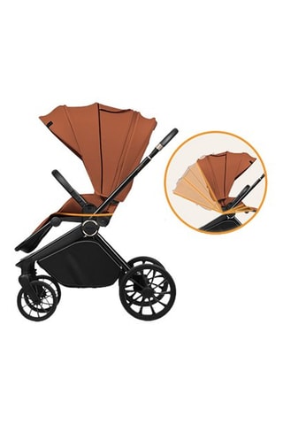 Multifunctionele Buggy 3-in-1 Mika Plus - Bruin - Vanaf de Geboorte t/m 4 Jaar