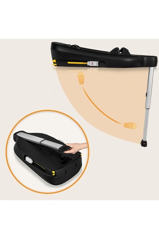 Autostoeltje en Houder ISOFIX Astrid I-SIze Set - Grijs en Zwart
