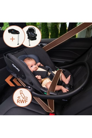 Autostoeltje en Houder ISOFIX Astrid I-SIze Set - Grijs en Zwart