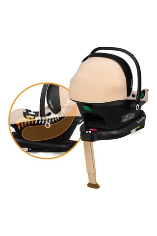 Autostoeltje en Houder ISOFIX Astrid I-SIze Set - Beige - Groep 0+