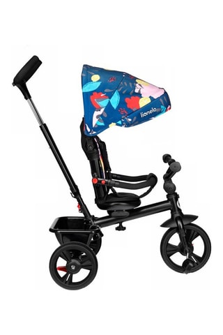 2-en-1 Driewieler Haari Blauw en Grijs
