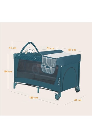 Babybed Flower - Turquoise - Vanaf de geboorte t/m 36 maanden - T/m 15 kg