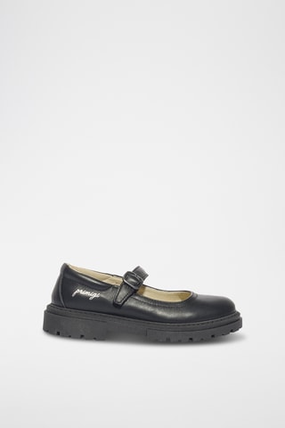 Leren Ballerina's Happy Fashion - Zwart