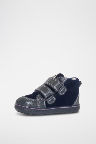 Leren Enkellaarzen Snorky - Donkergrijs en marineblauw