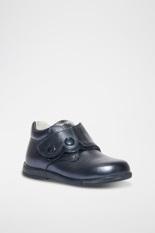 Leren Enkellaarzen Baby - Marineblauw