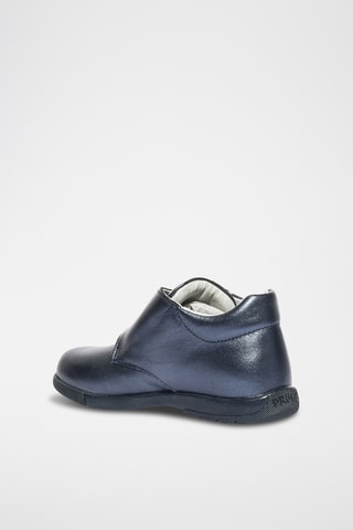 Leren Enkellaarzen Baby - Marineblauw