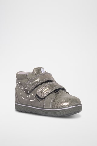 Leren Enkellaarzen Snorky Gtx- Grijs
