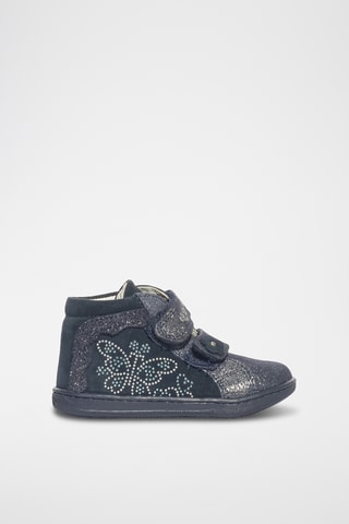 Leren Enkellaarzen Baby Box - Marineblauw