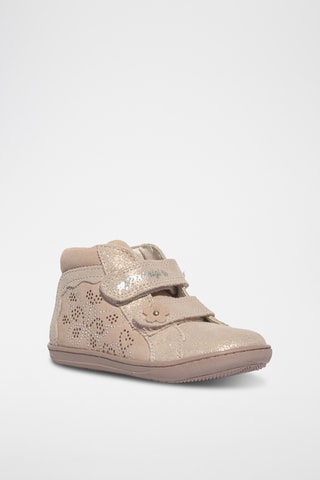 Leren Enkellaarzen Baby Box - Roze