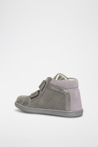 Leren Enkellaarzen Baby Box - Donkergrijs 