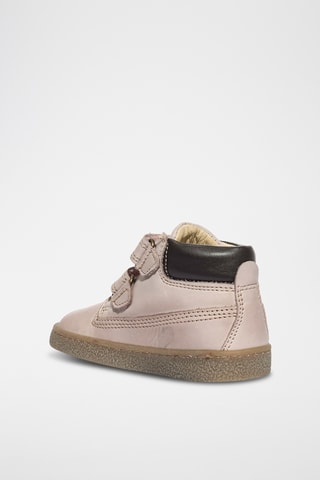 Leren Enkellaarzen Baby Glitter - Roze