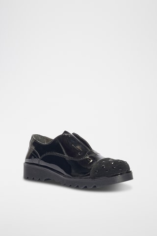Leren Slip-ons Fantasy Urban - Zwart