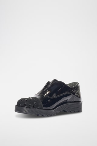 Leren Slip-ons Fantasy Urban - Zwart