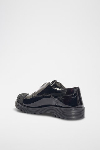 Leren Slip-ons Fantasy Urban - Zwart