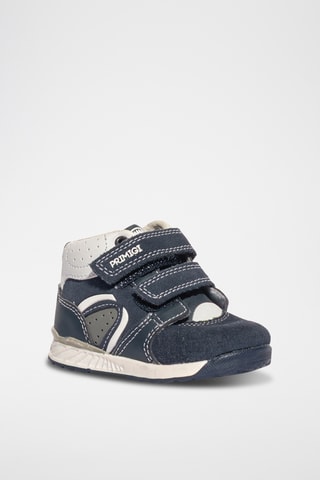 Hoge Nubuck Sneakers Baby Jogging - Marineblauw