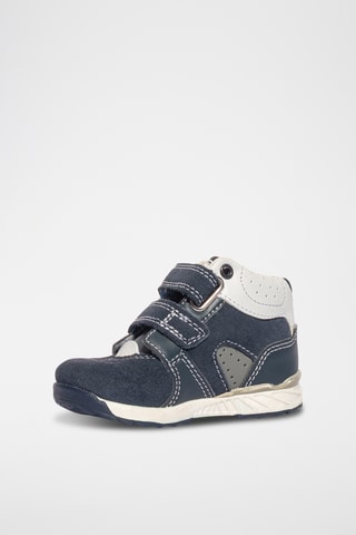 Hoge Nubuck Sneakers Baby Jogging - Marineblauw