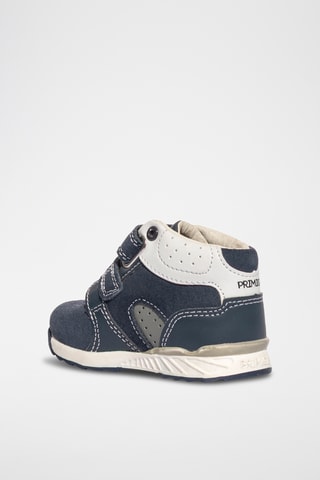 Hoge Nubuck Sneakers Baby Jogging - Marineblauw