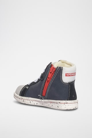 Hoge Sneakers Baby Stars - Marineblauw en grijs