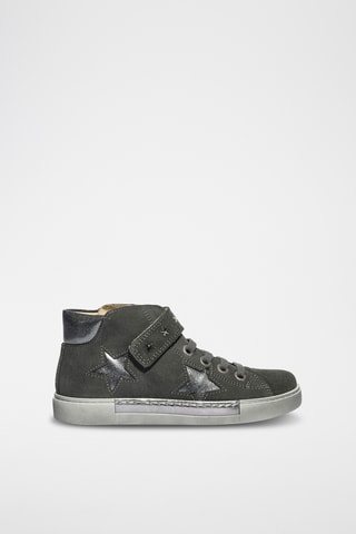 Hoge Leren Sneakers Shade Piu - Donkergrijs