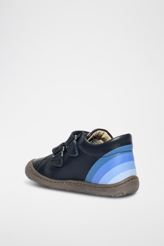 Leren Sneakers Baby Ballon - Blauw 