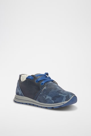 Leren Sneakers Baby Tiguan - Marineblauw en zwart