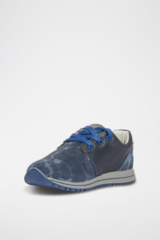 Leren Sneakers Baby Tiguan - Marineblauw en zwart