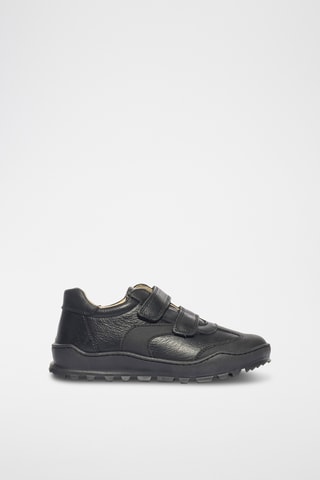 Leren Sneakers Boy School - Zwart