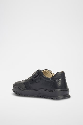 Leren Sneakers Boy School - Zwart