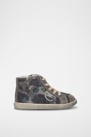 Hoge Nubuck Sneakers Baby Box - Grijs
