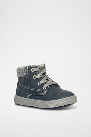 Hoge Leren Sneakers Barth 19 - Donkergrijs