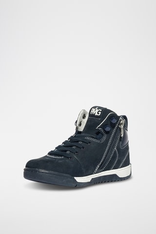 Hoge Nubuck Sneakers Stylish - Marineblauw